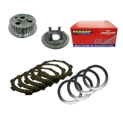 KIT EMBREAGEM COMPLETA HONDA CG TITAN 150 ORIGINAL HAMP